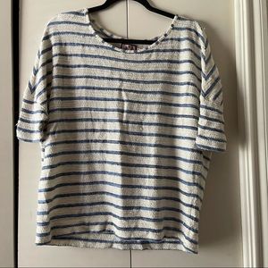 Juicy Couture 3/4 sleeve stripe sweater top